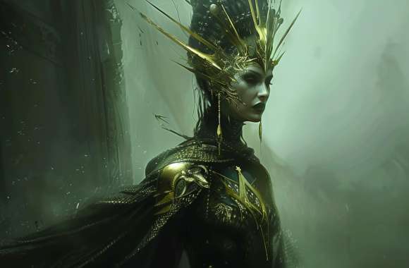 Sci-Fi Queen - Majestic Woman Ruler Background wallpapers hd quality