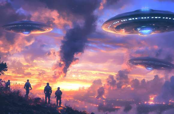 Sci-Fi UFO Invasion wallpapers hd quality