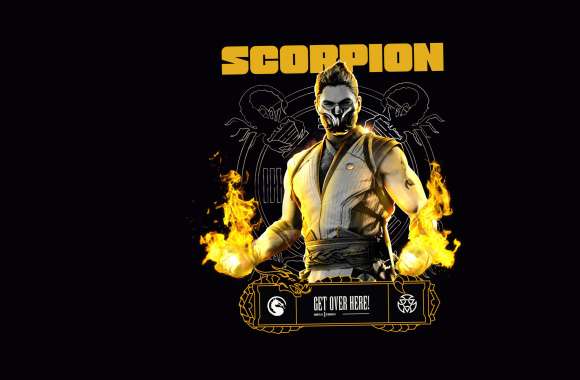 Scorpion (Mortal Kombat) AMOLED wallpapers hd quality