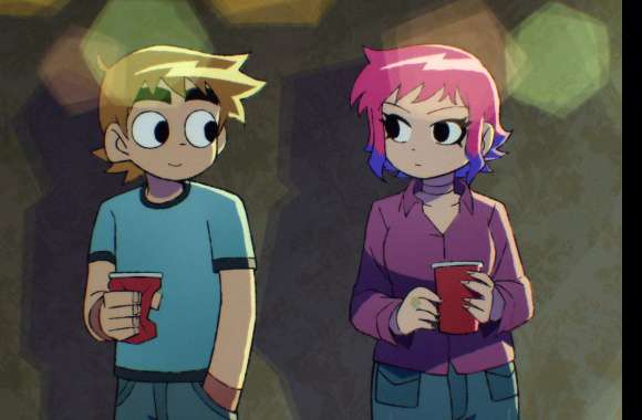 Scott Pilgrim and Ramona Flowers wallpapers hd quality
