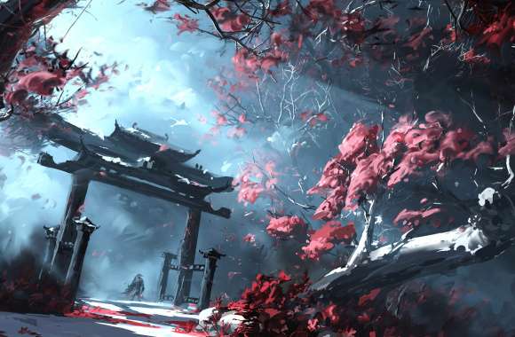 Serene Anime Landscape Stunning