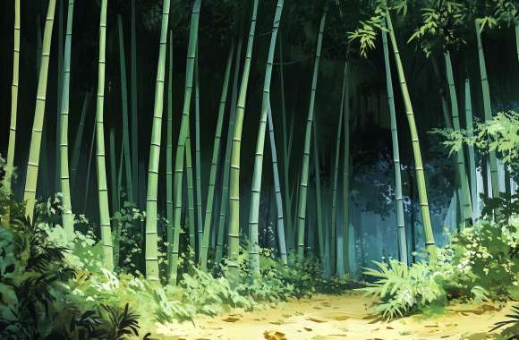 Serene Bamboo Forest