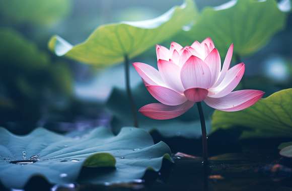 Serene Lotus Bloom