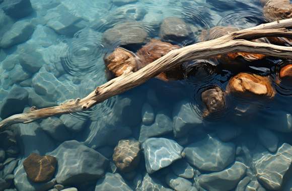 Serene River Driftwood