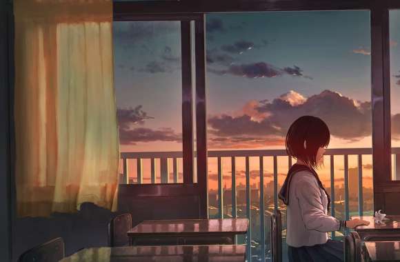 Serene Sunset Anime