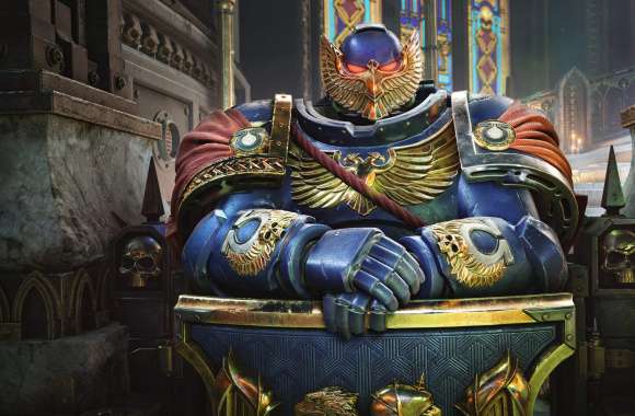 Shield Warhammer 40K Space Marine 2 wallpapers hd quality