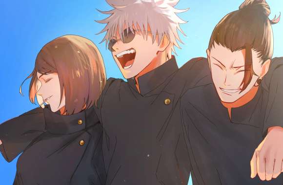 Shoko Ieiri Satoru Gojo Suguru Geto Anime Jujutsu Kaisen