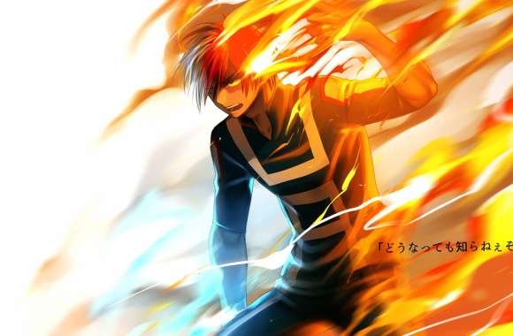 Shoto Todoroki Harnessing Fire and Ice -