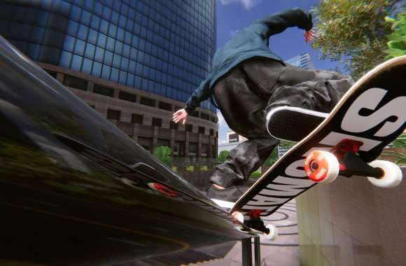 Skater XL Action Shot - HD Skateboarding Wallpaper