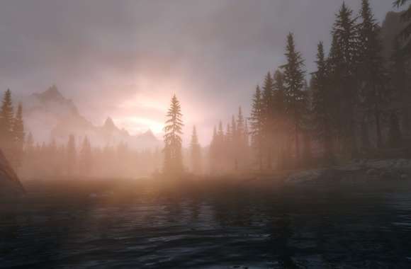 Skyrim - Lake Ilinalta Sunset