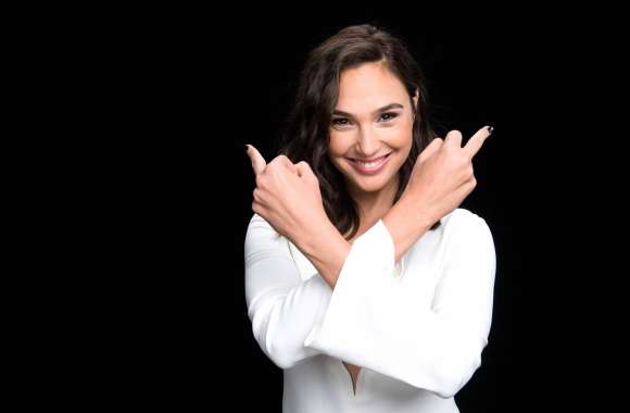 Smiling Brunette Israeli Actress