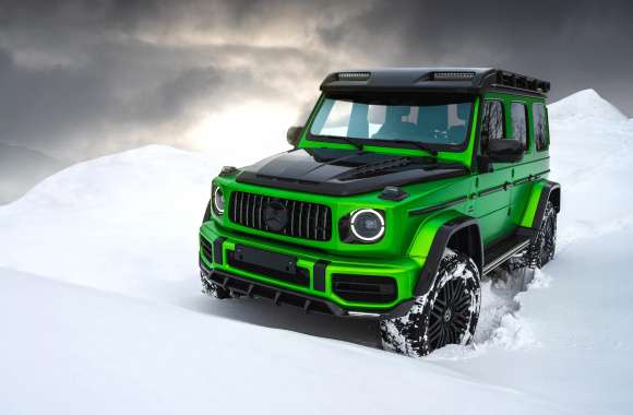 Snow covered Mercedes-AMG G 63 wallpapers hd quality