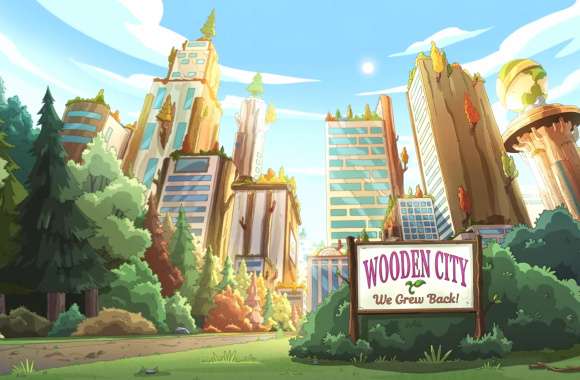 Solar Opposites Explore Wooden City