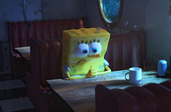 SpongeBob HD Evening Mood Wallpaper