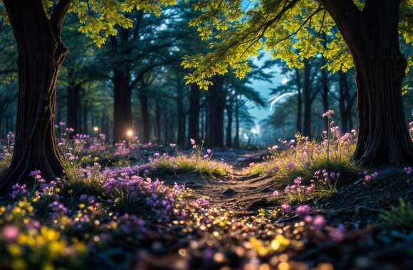 Spring Magical forest