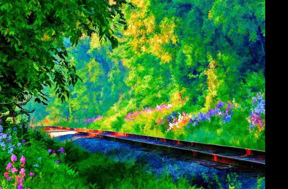 Spring Railroad Serenity