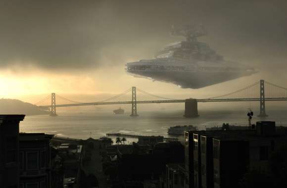 Star Destroyer Over Bay Bridge - San Francisco