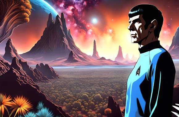 Star Trek Spock Vulcan Alien Starfleet Command TV Show Star Trek The Original Series 8k Ultra