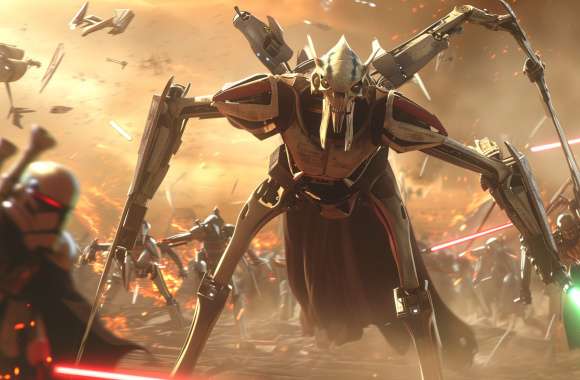 Star Wars General Grievous Epic Battle Scene