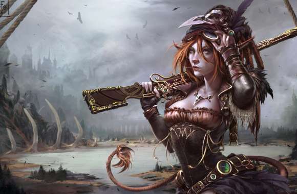 Steampunk Adventure HD Sci-Fi Wallpaper