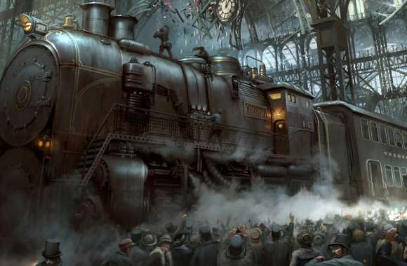 Steampunk Sci-Fi Train