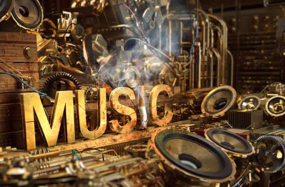 Steampunk Symphony of Music in a Sci-Fi World