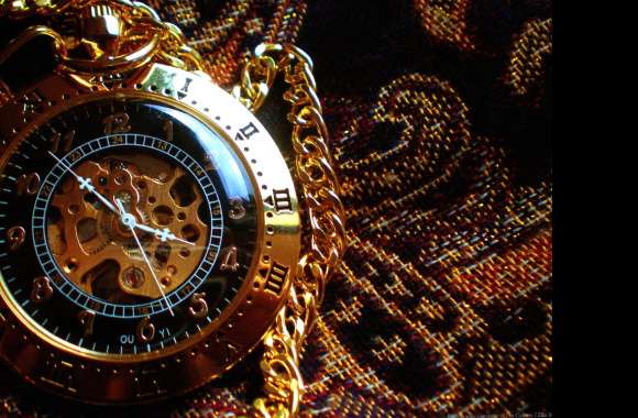 Steampunk Timepiece HD Sci-Fi Wallpaper