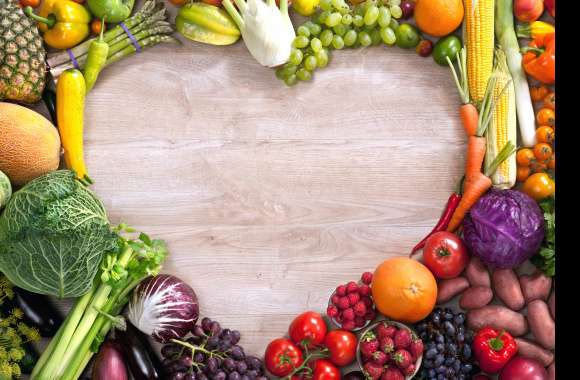 Still Life Vegetable Heart-shaped Fruit Food Fruits & Vegetables