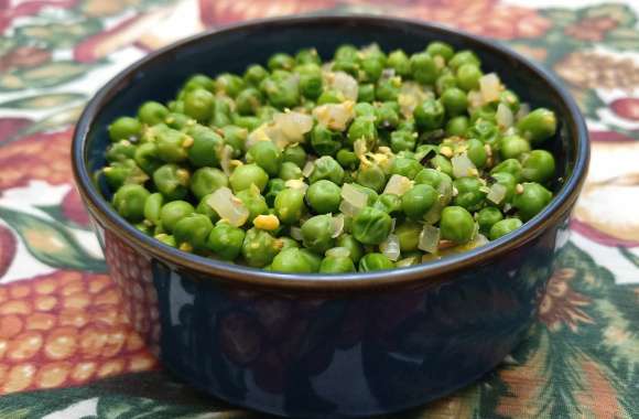 Stir-fried peas with furikake wallpapers hd quality