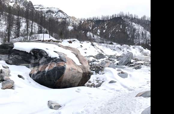 Stone Winter Russia Snow Snowflake Nature Mountain