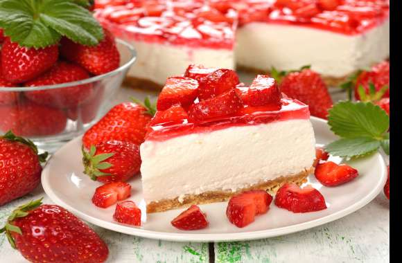 Strawberry Berry Sweets Dessert Food Cake