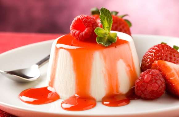 Strawberry Delight HD Dessert Wallpaper