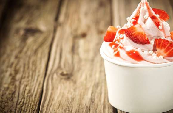 Strawberry Food Ice Cream