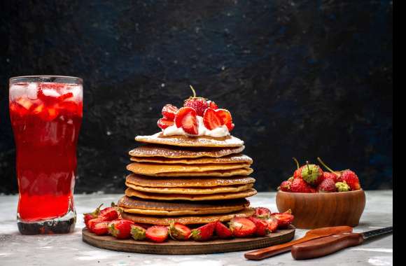 Strawberry Food Pancake