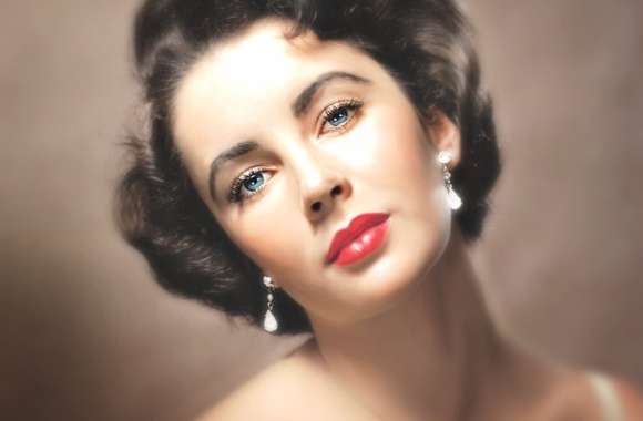 Stunning Elizabeth Taylor Icon of Classic Cinema