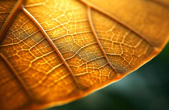 Stunning HD Leaf Veins Wallpaper