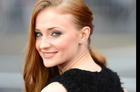 Stunning of a Redhead Actress with Blue Eyes