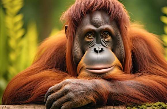 Stunning Orangutan AI Art