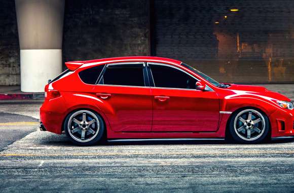 Subaru Impreza WRX STI Red cars wallpapers hd quality