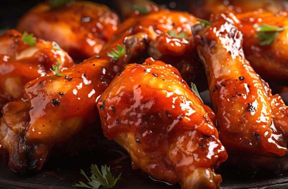 Succulent Glazed Chicken Wings