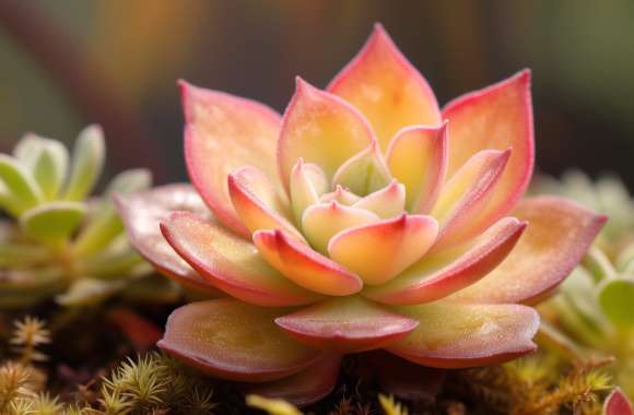 Succulent Serenity - HD Nature Wallpaper