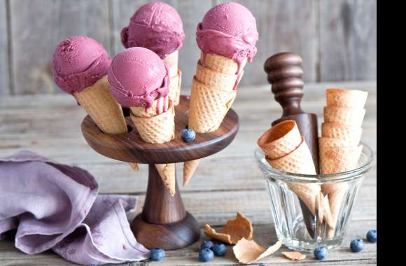 Summer Delight Ice Cream Still Life wallpapers hd quality