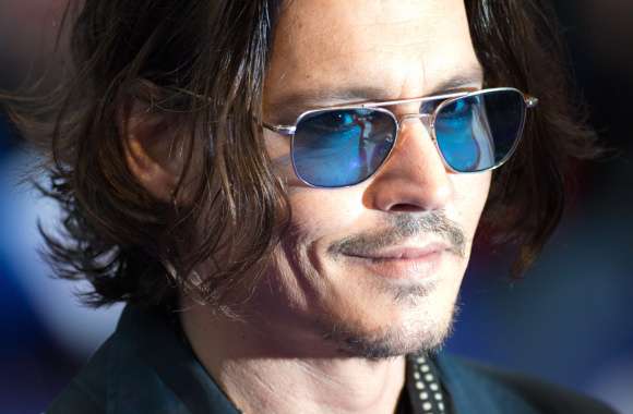 Sunglasses Smile Actor Celebrity Johnny Depp