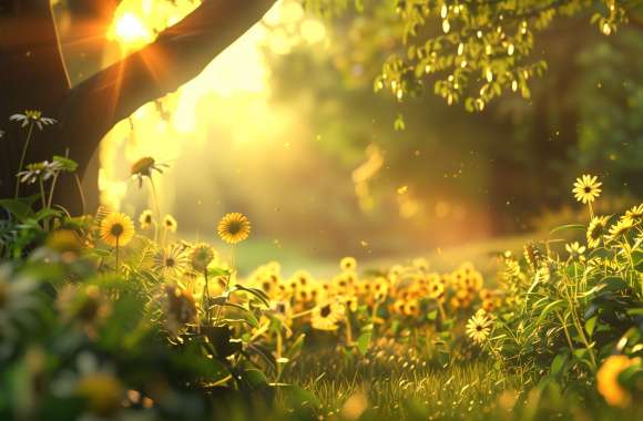 Sunny Floral Bliss wallpapers hd quality