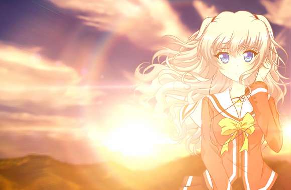 Sunset Schoolgirl - Charlotte Anime