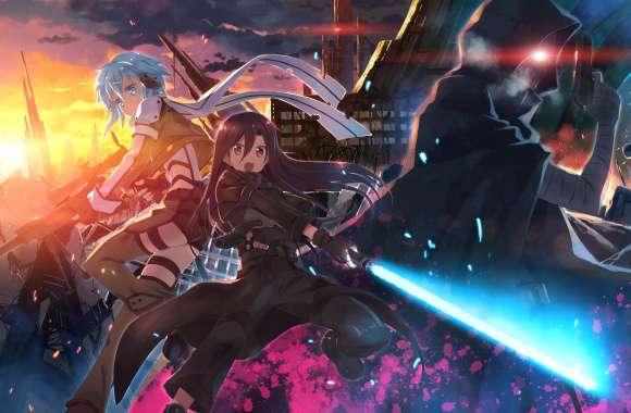 Sword Art Online II Kirito, Sinon & Death Gun