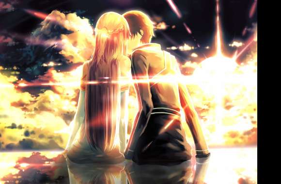 Sword Art Online Kiss Asuna & Kirito