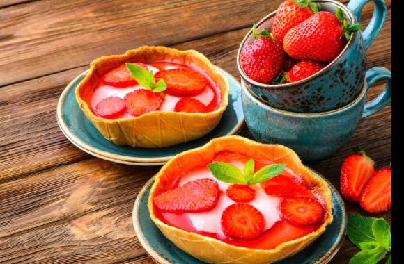 Tartlet Strawberry Food Dessert