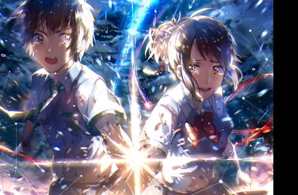 Tears of Connection from Your Name featuring Taki and Mitsuha