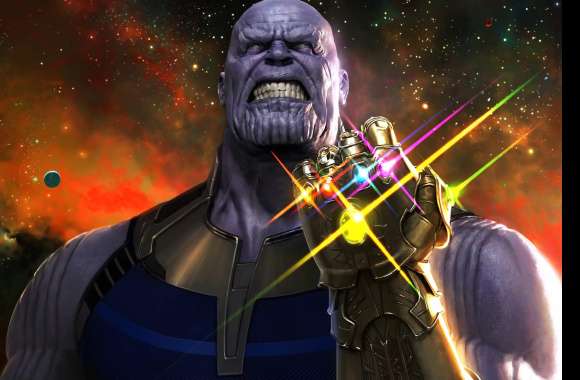 Thanos with Infinity Gauntlet -